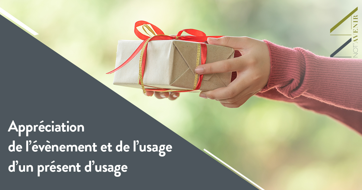 Appréciation de l’évènement et de l’usage d’un présent d’usage